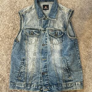 Southpole Blue Denim Vest
